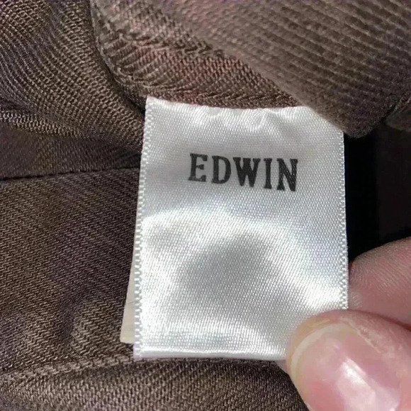 EDWIN Anthropologie Womens SIA Denim Jacket Java 80s Cropped Festival Rock NWT - Picture 5 of 7